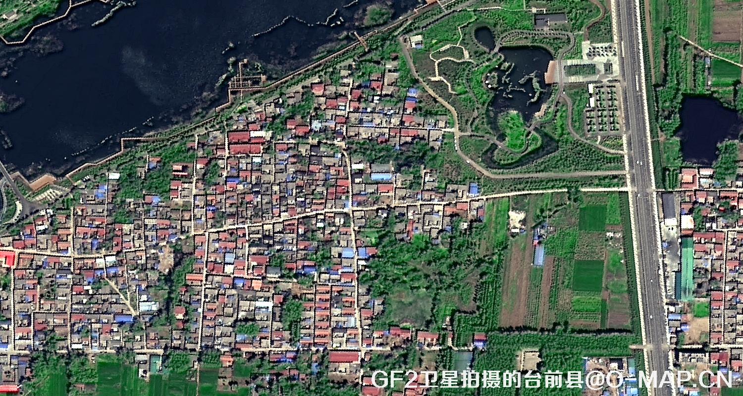 高分二号卫星2021年拍摄的河南省台前县卫星图
