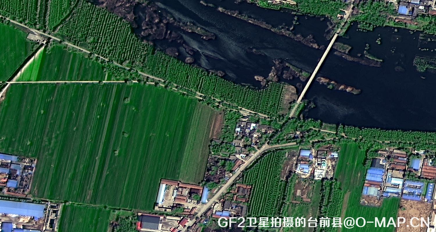 高分二号卫星2021年拍摄的河南省台前县卫星图