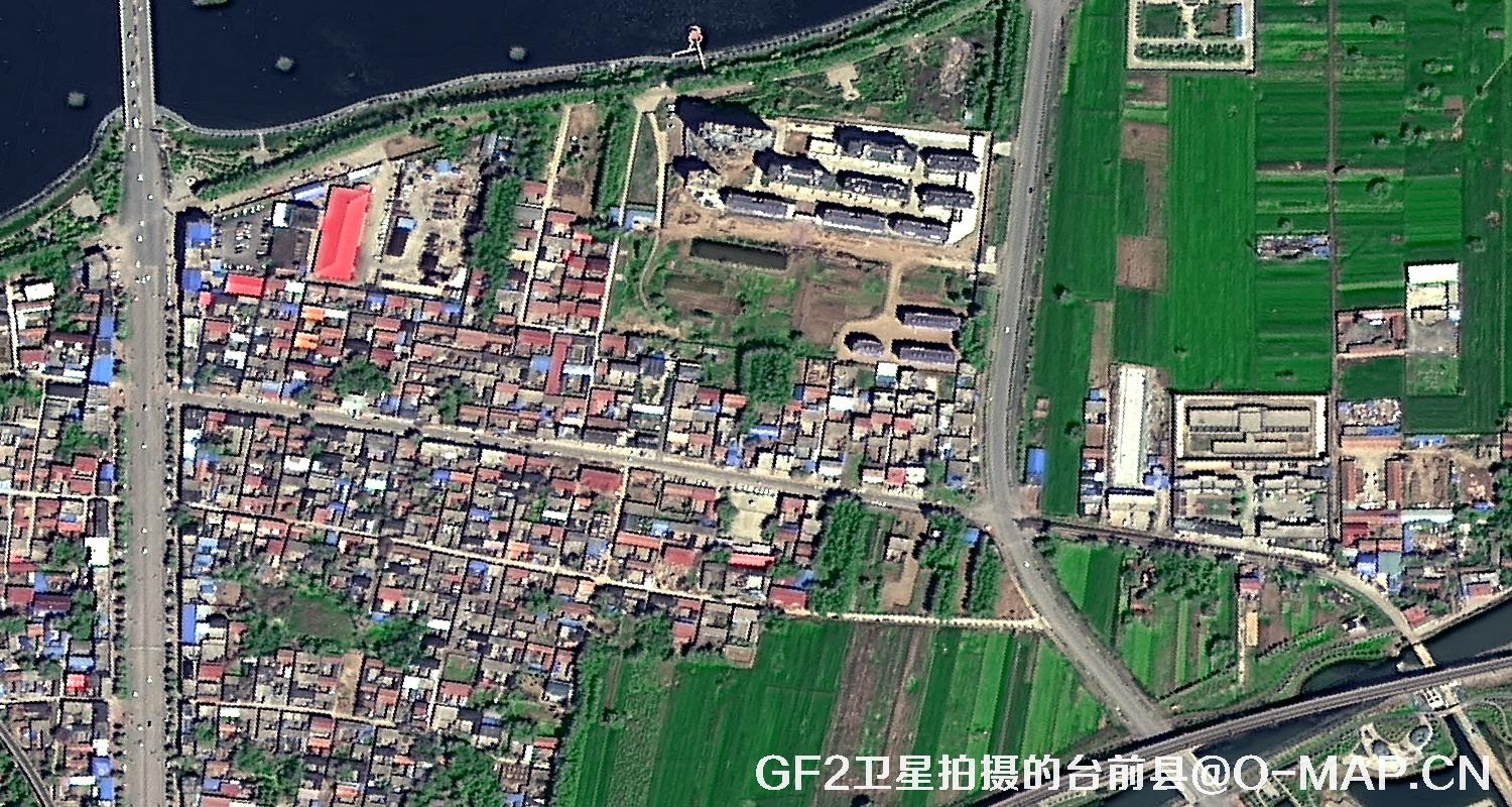 高分二号卫星2021年拍摄的河南省台前县卫星图