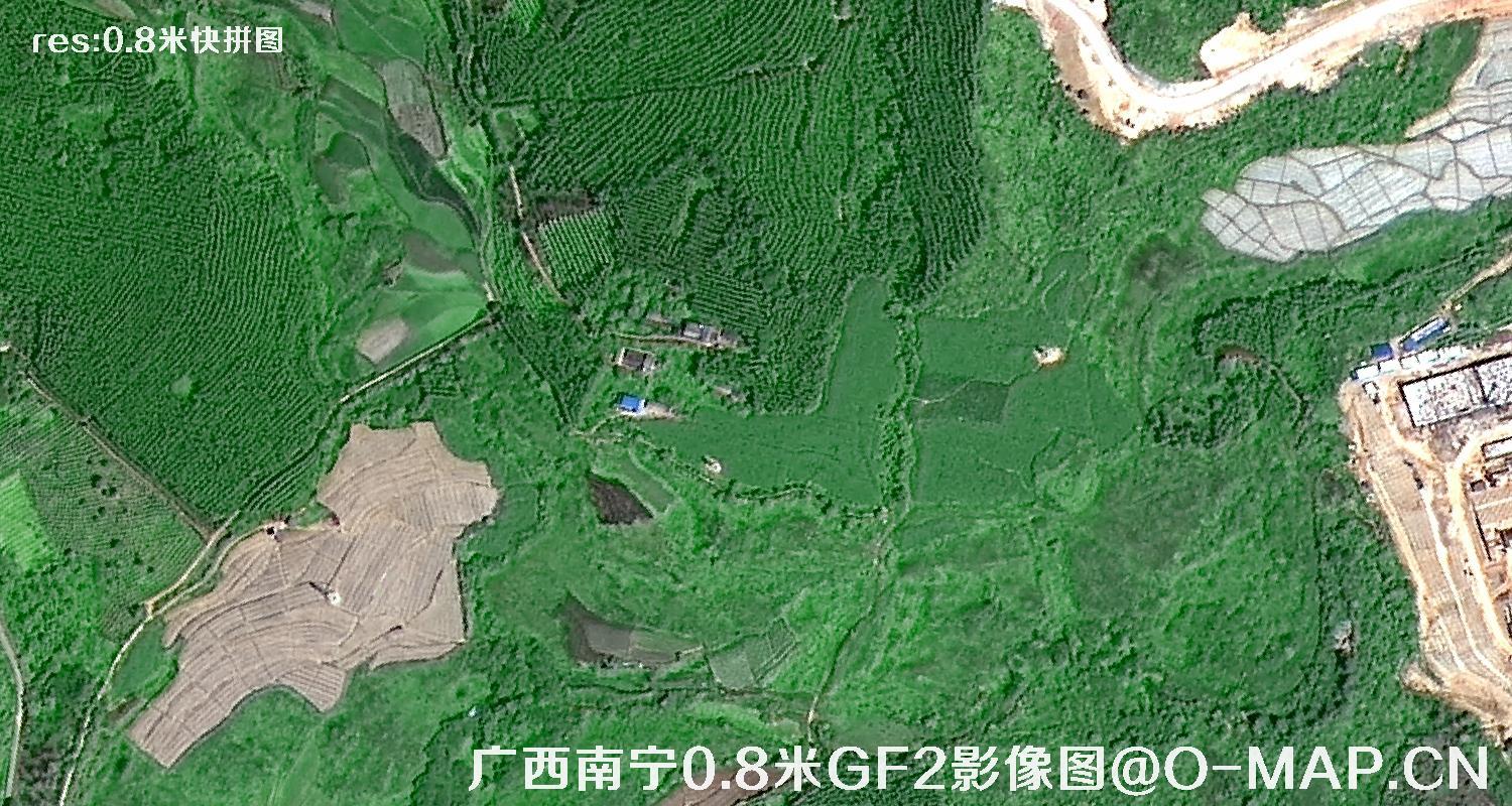 GF2卫星拍摄的0.8米分辨率卫星图