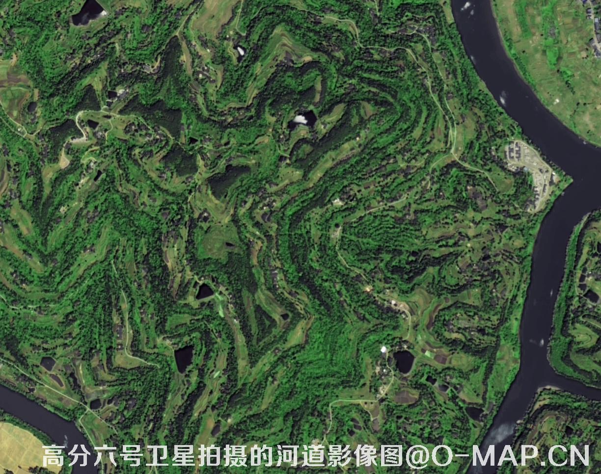 2米高分六号卫星拍摄的高清卫星图片