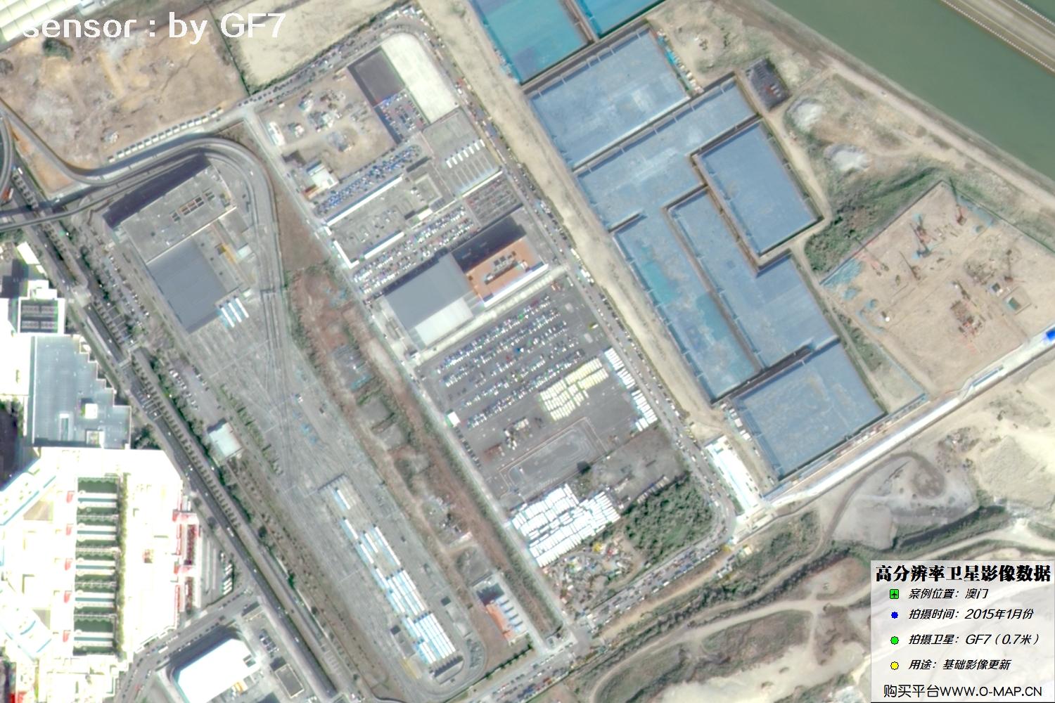 澳门地区2015年1月份GF7高分七号卫星图像
