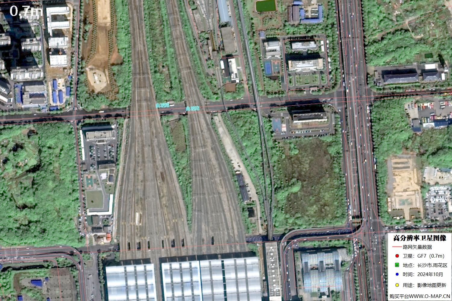 长沙市雨花区2024年高分七号卫星图像