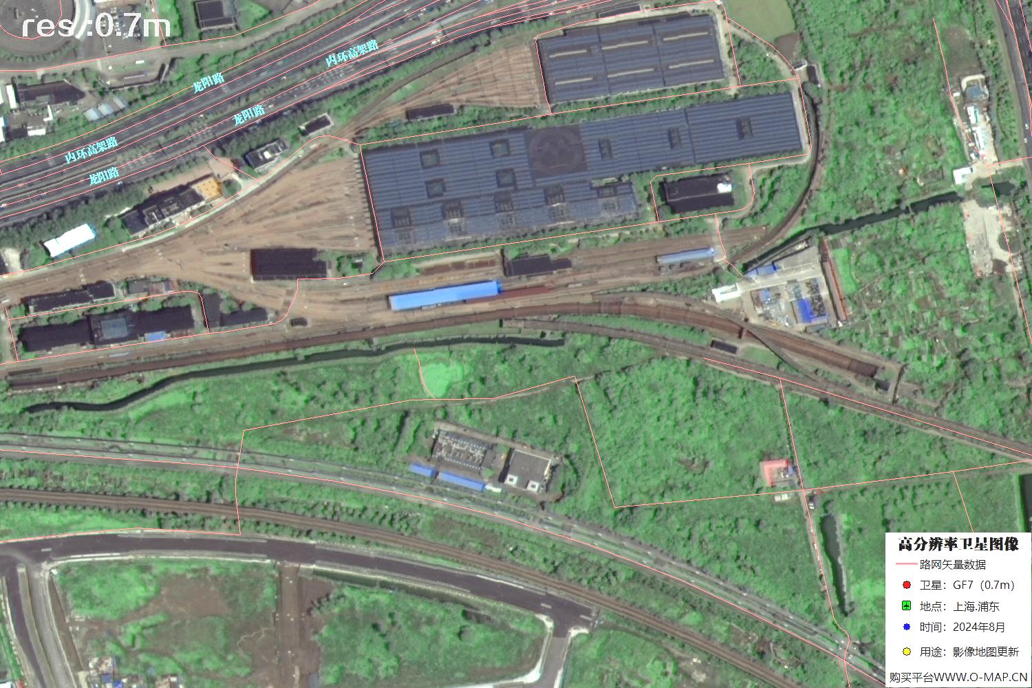上海市浦东新区2024年0.7米分辨率卫星影像地图数据