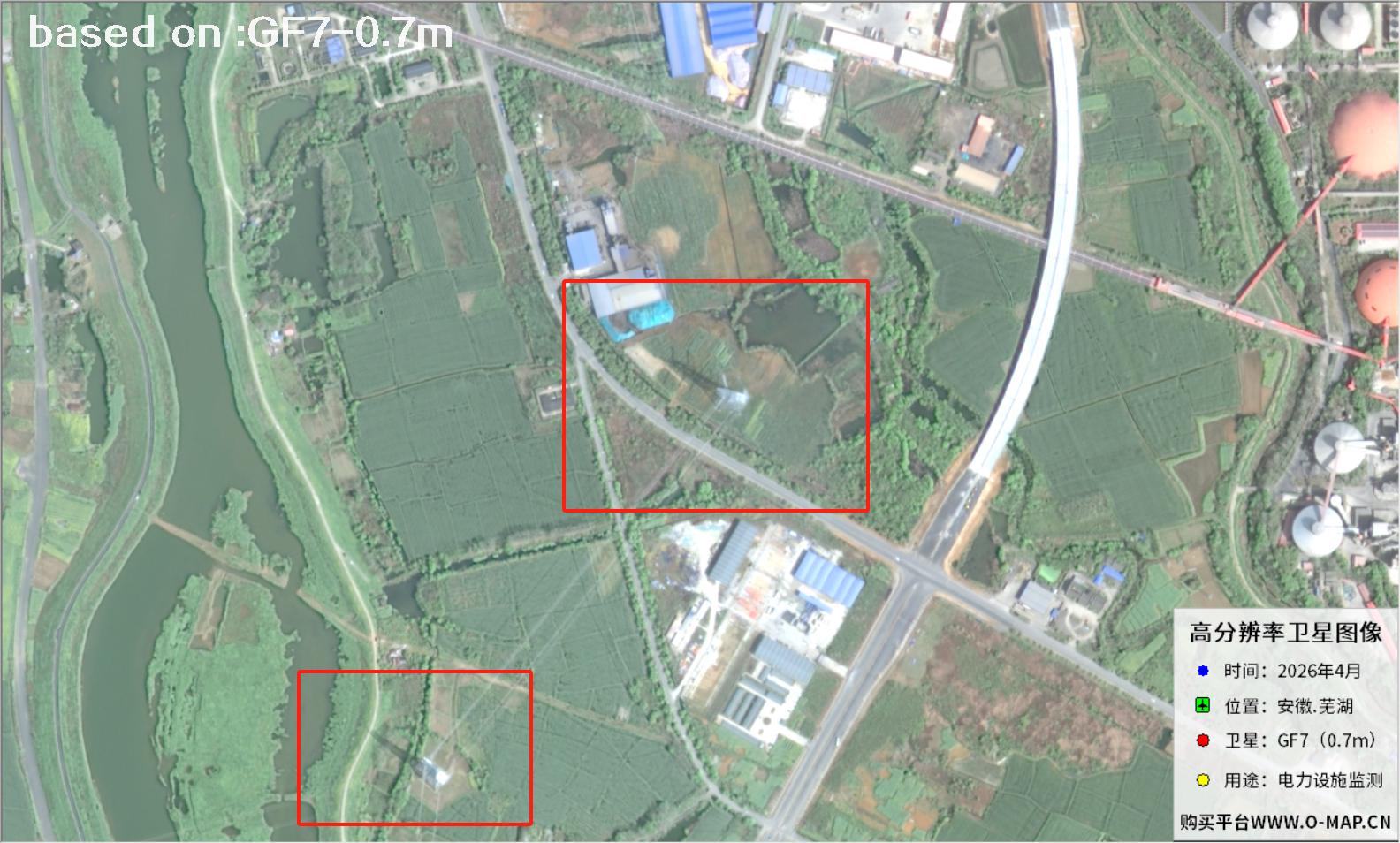 芜湖市2026年GF7号卫星图像 | Buy GF7 Satellite image8