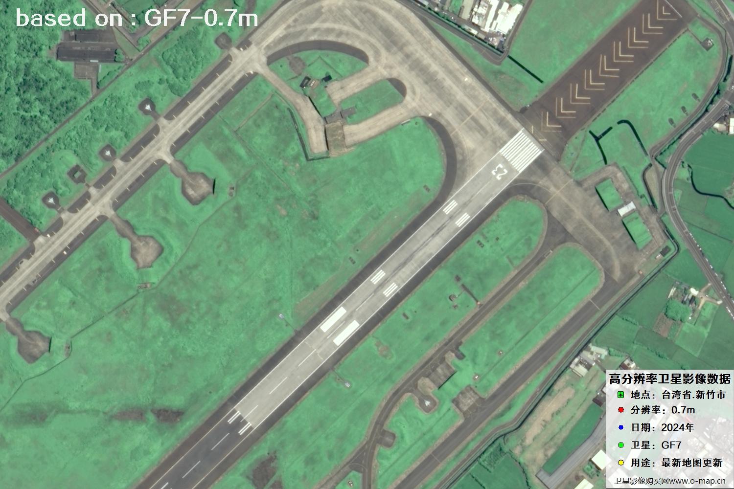 中国台湾省新竹市2024年GF7卫星图像