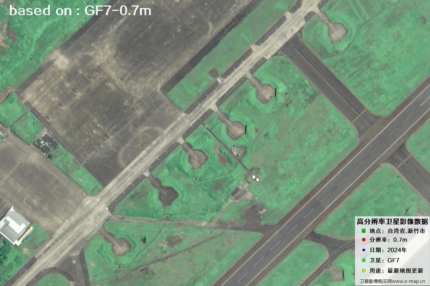 中国台湾省新竹市2024年GF7卫星图像