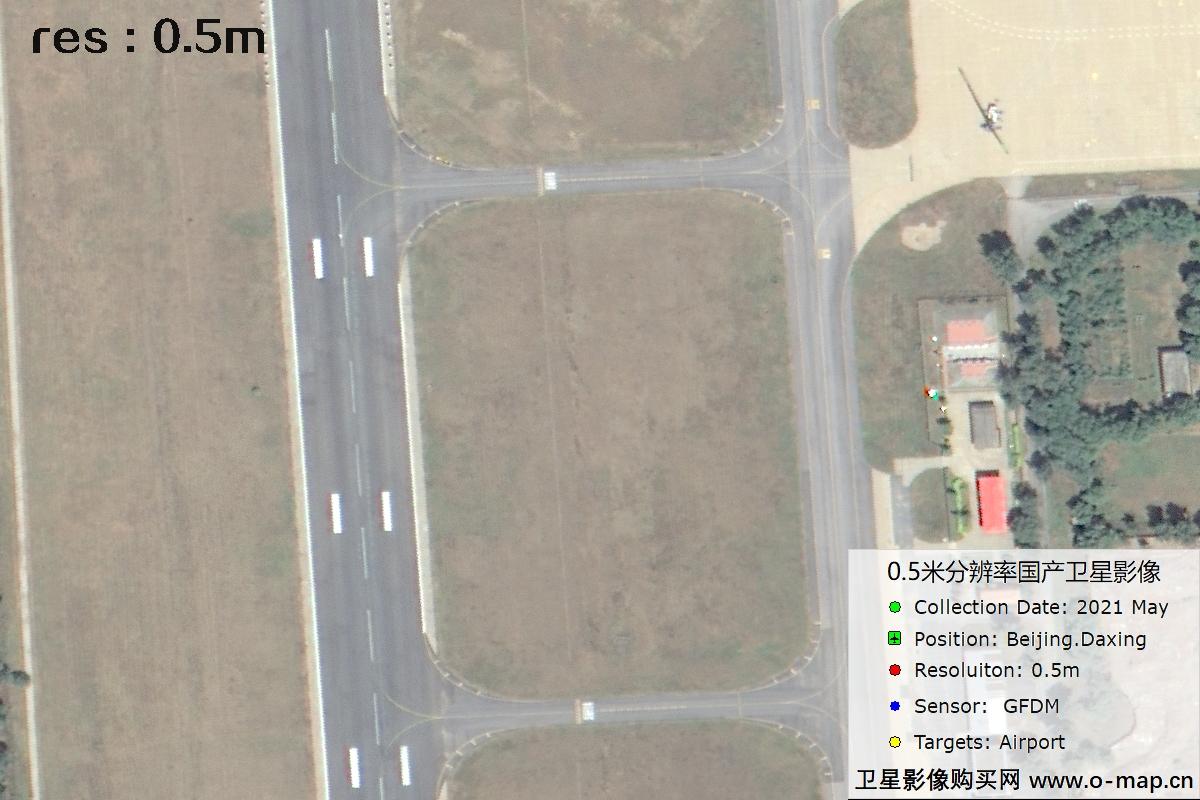高分多模卫星拍摄的0.5米分辨率影像图