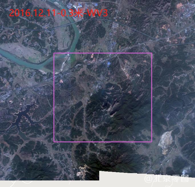 龟峰景区卫星影像查询结果