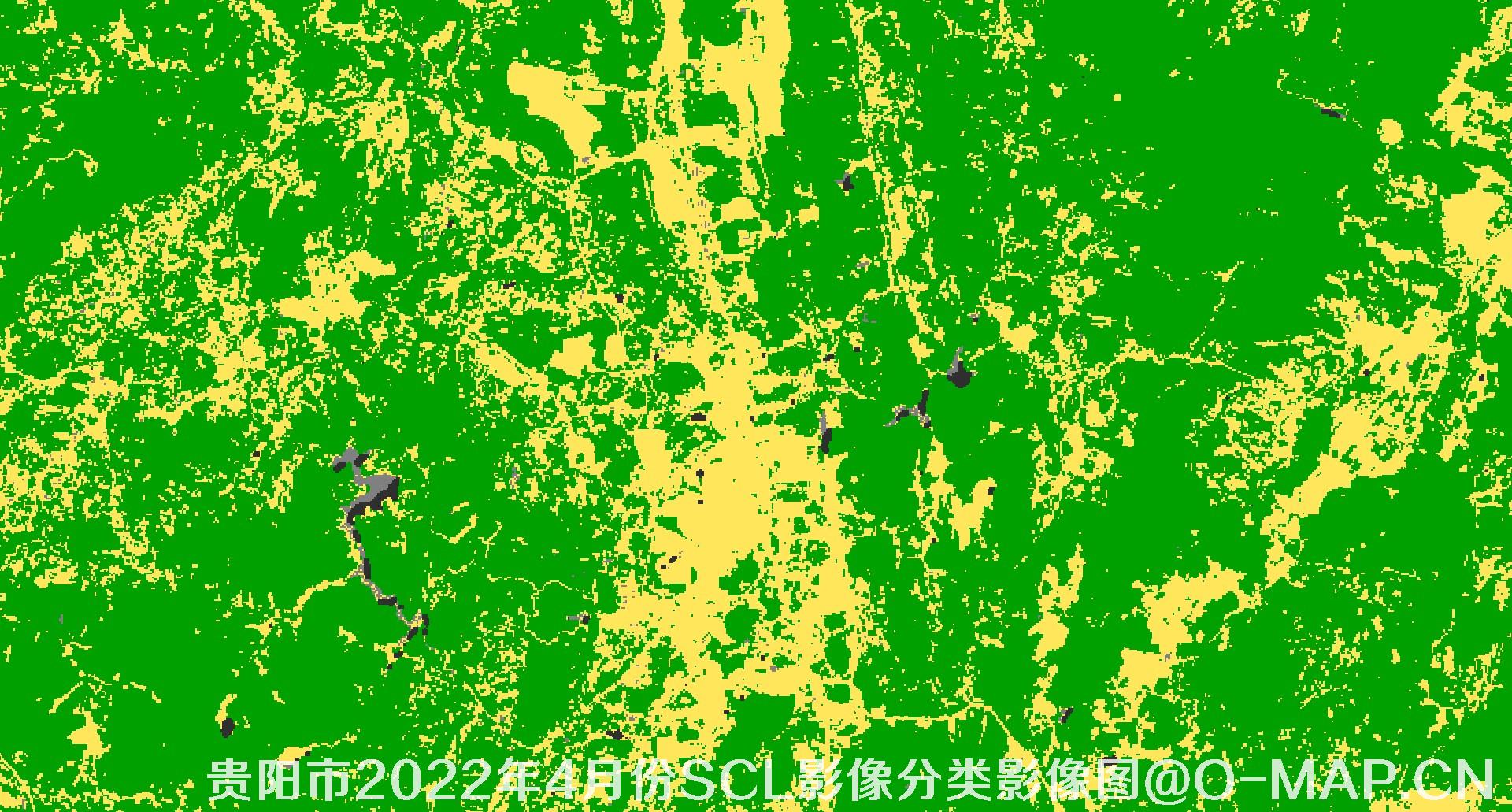 贵州省贵阳市2022年4月份10米多光谱影像分析图