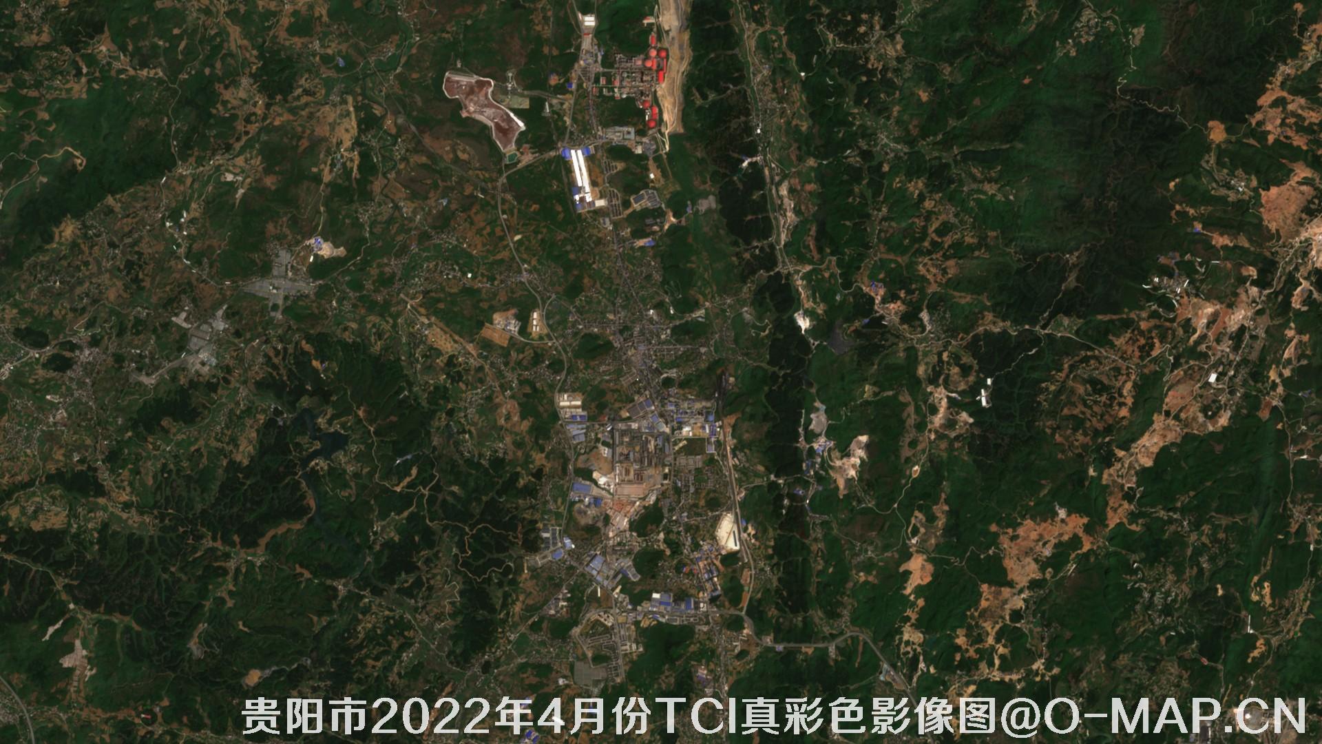 贵州省贵阳市2022年4月份10米多光谱影像分析图