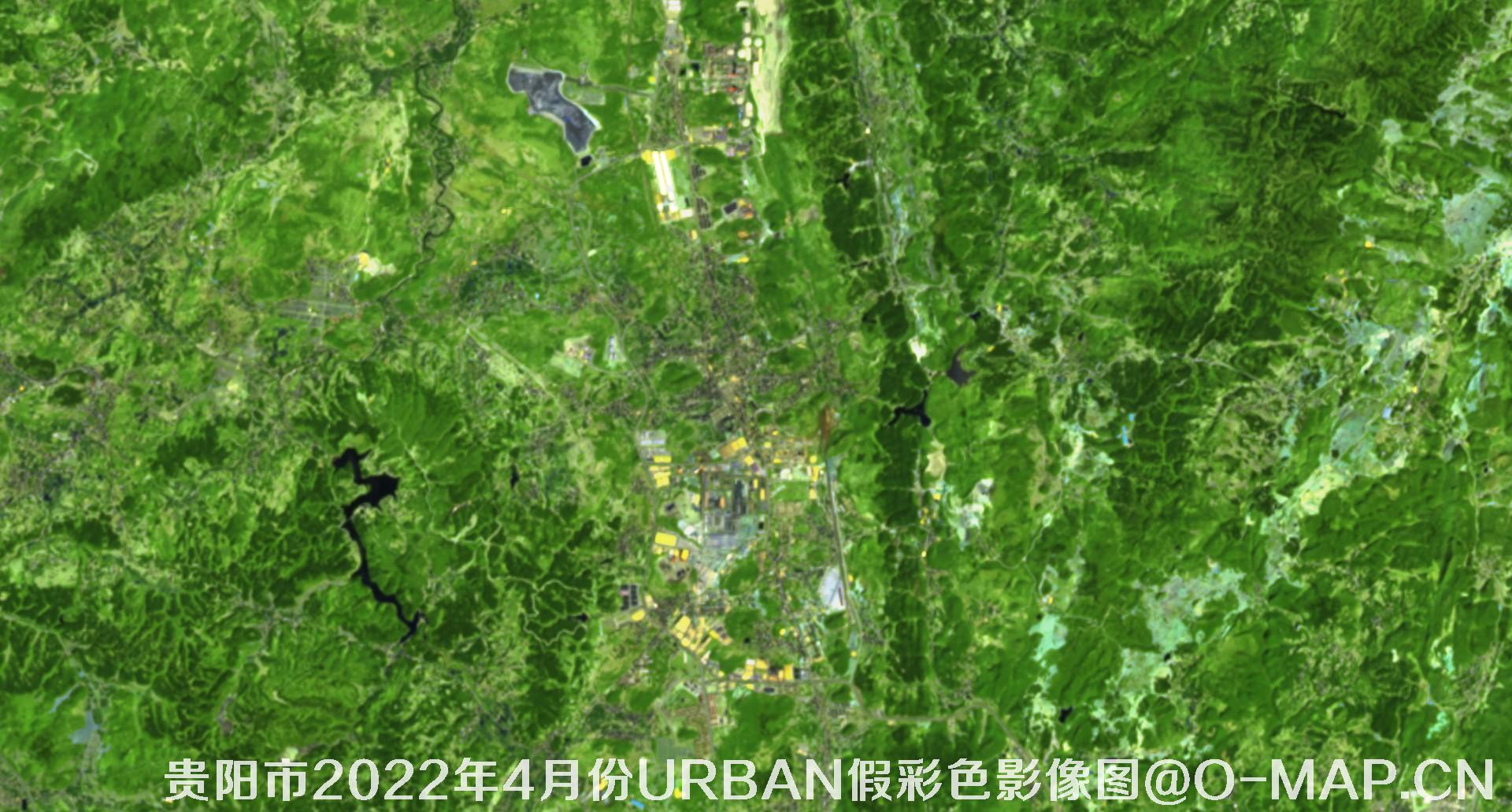 贵州省贵阳市2022年4月份10米多光谱影像分析图