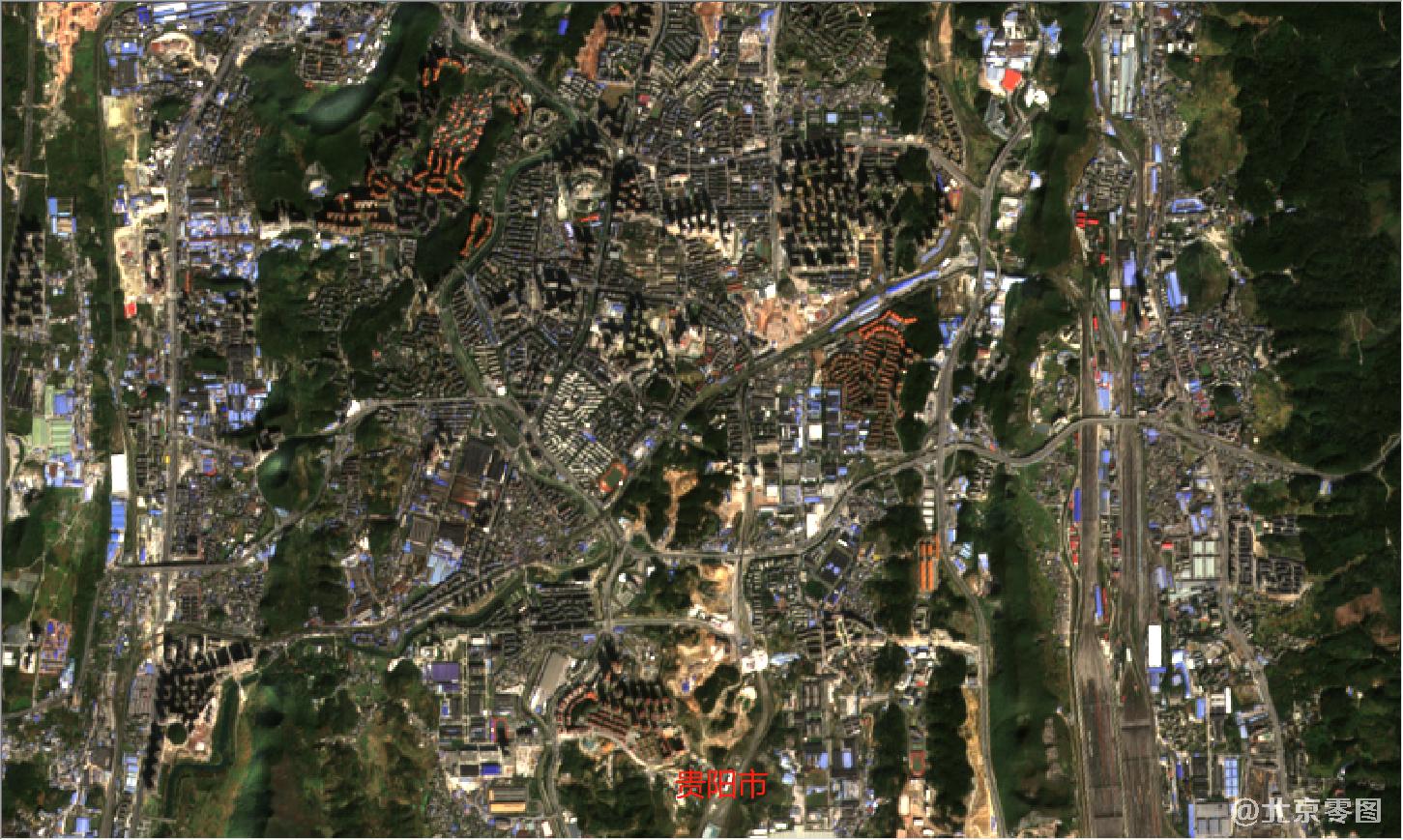 贵州省2021年最新卫星图-贵阳市