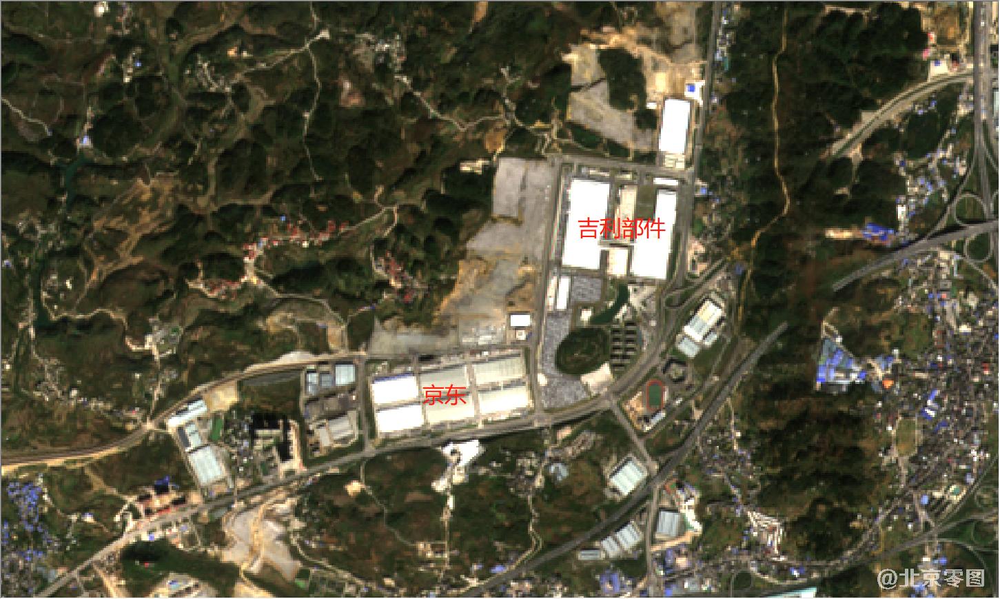 贵州省2021年最新卫星图-京东和吉利