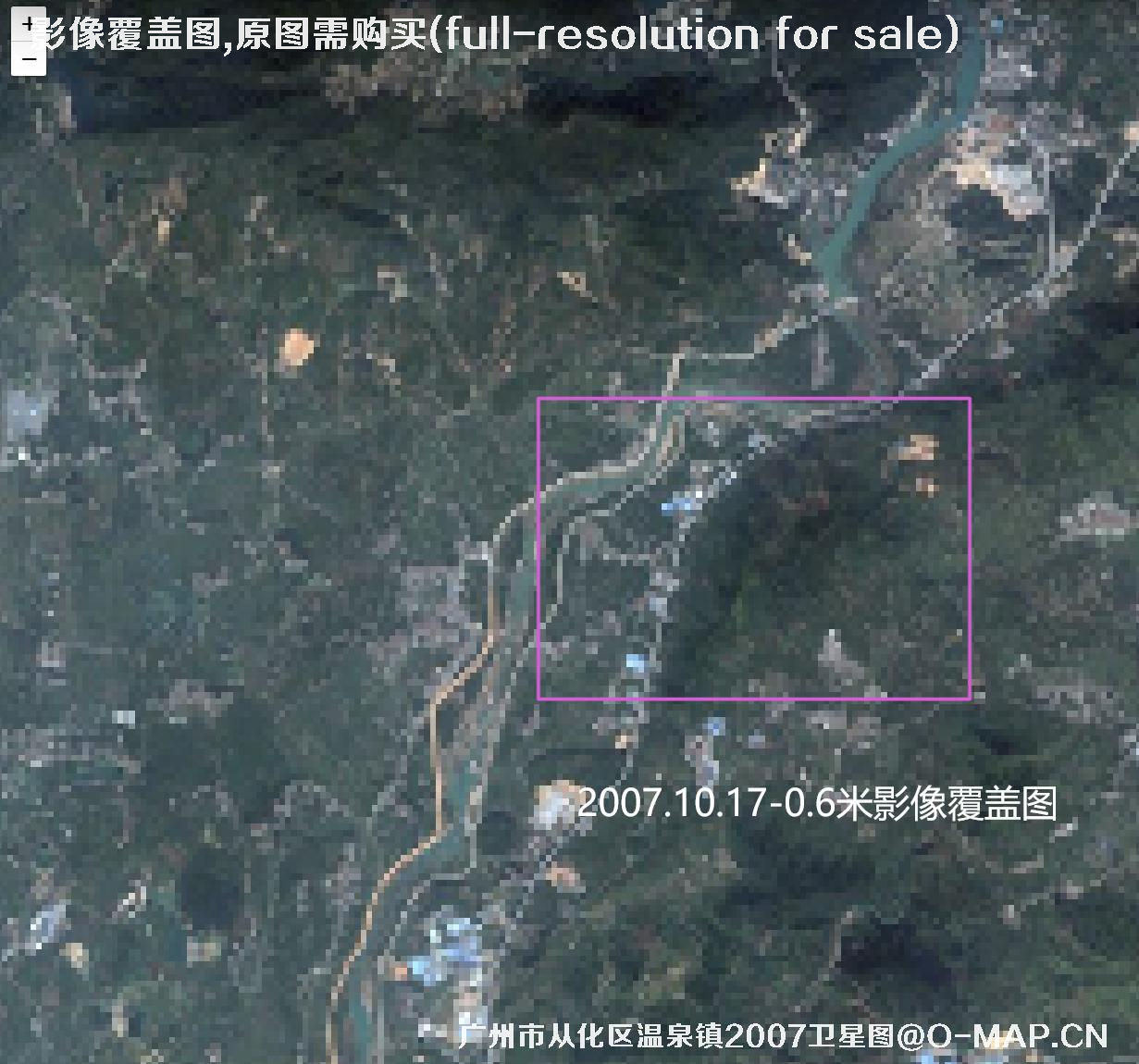 广东省广州市白化区温泉镇【2006-2007-2009】年历史卫星图