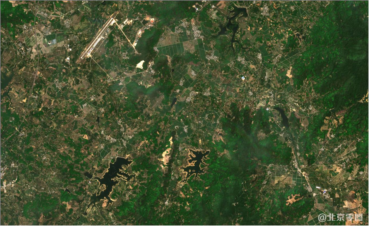 海南省三亚市2021年3月份最新卫星图