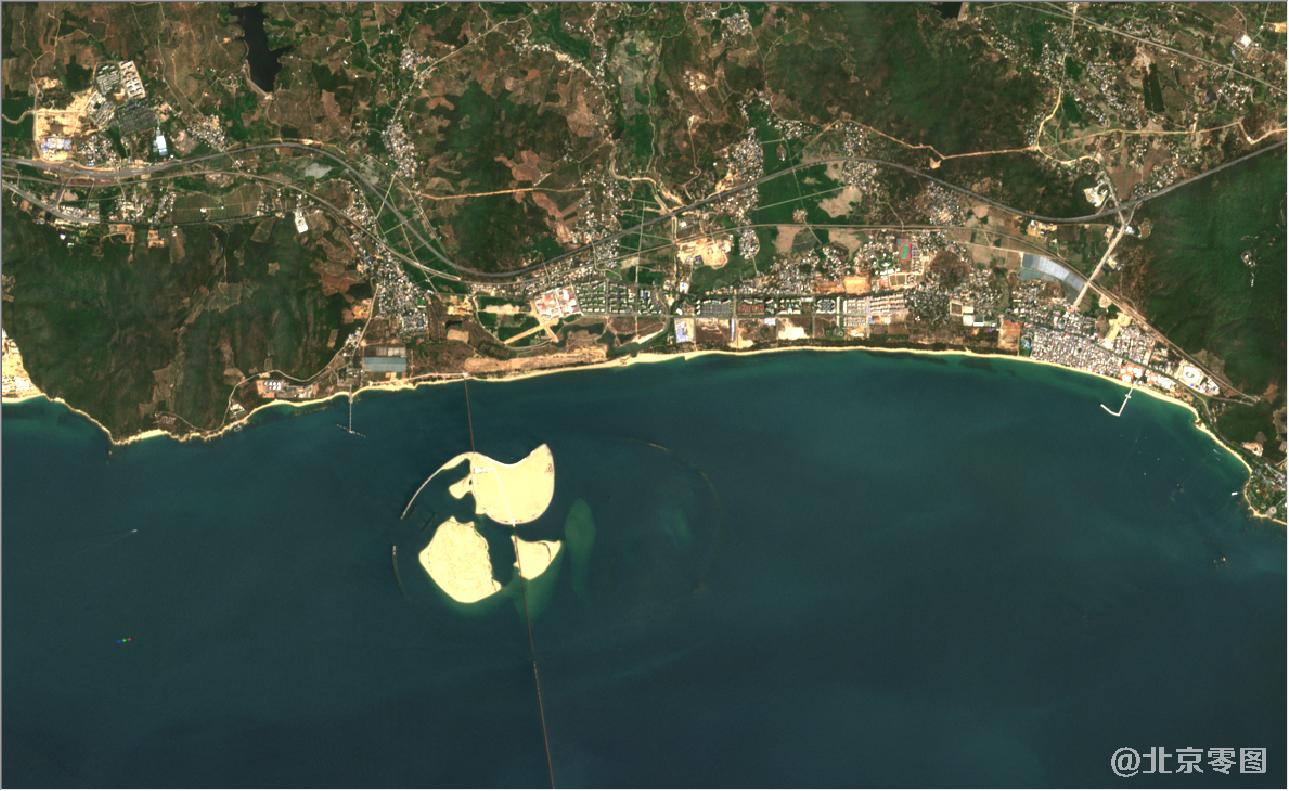 海南省三亚市2021年3月份最新卫星图