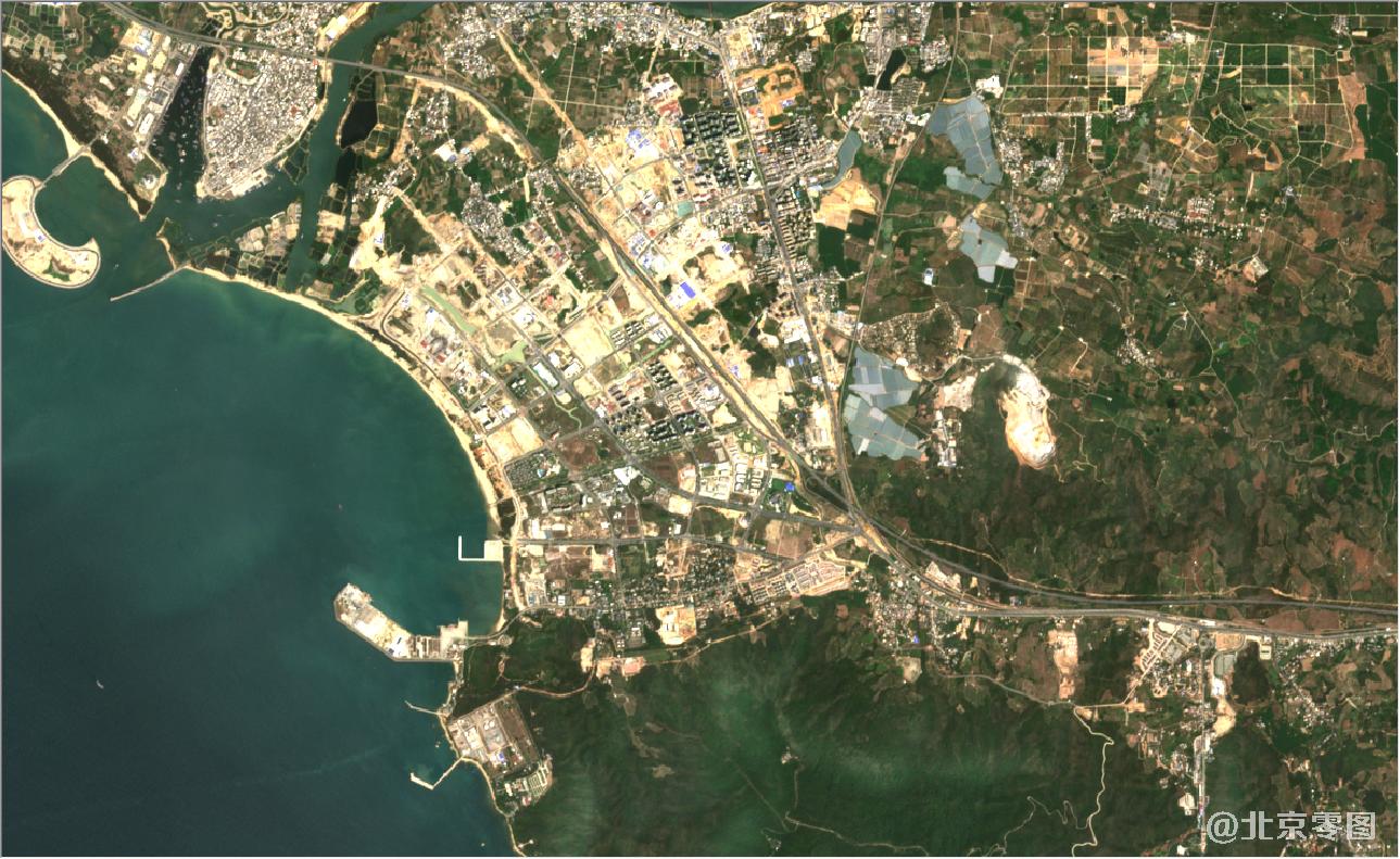 海南省三亚市2021年3月份最新卫星图