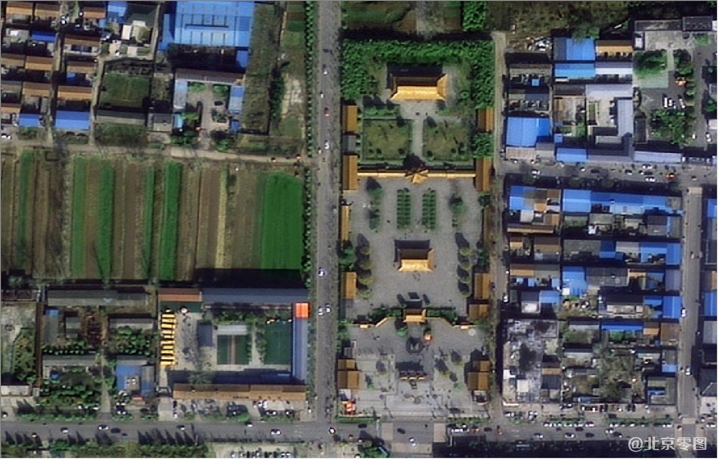汉梁王墓群及周边环境卫星图