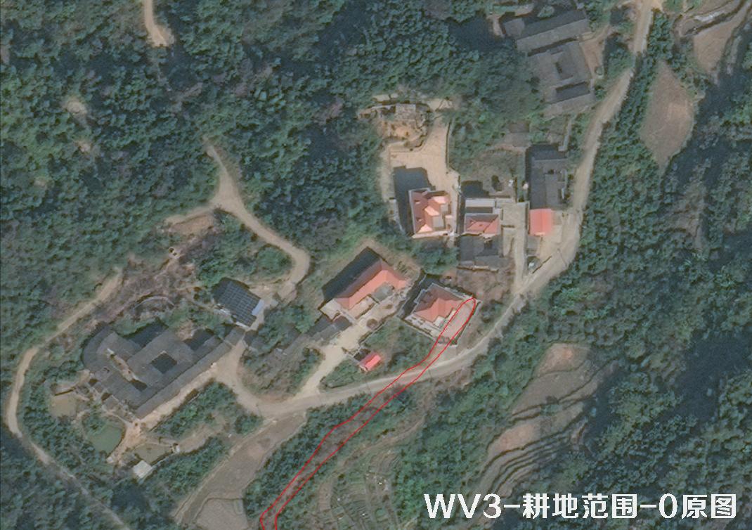 耕地边界卫星影像原图和HD超分清晰度对比