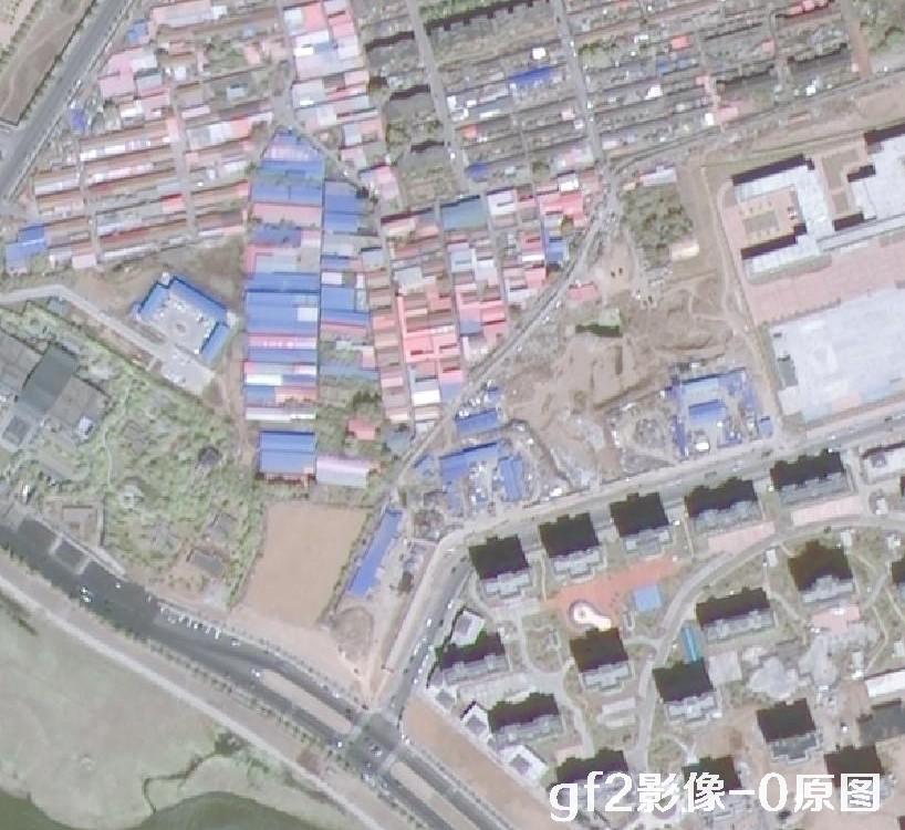卫星影像原图和HD超分清晰度对比