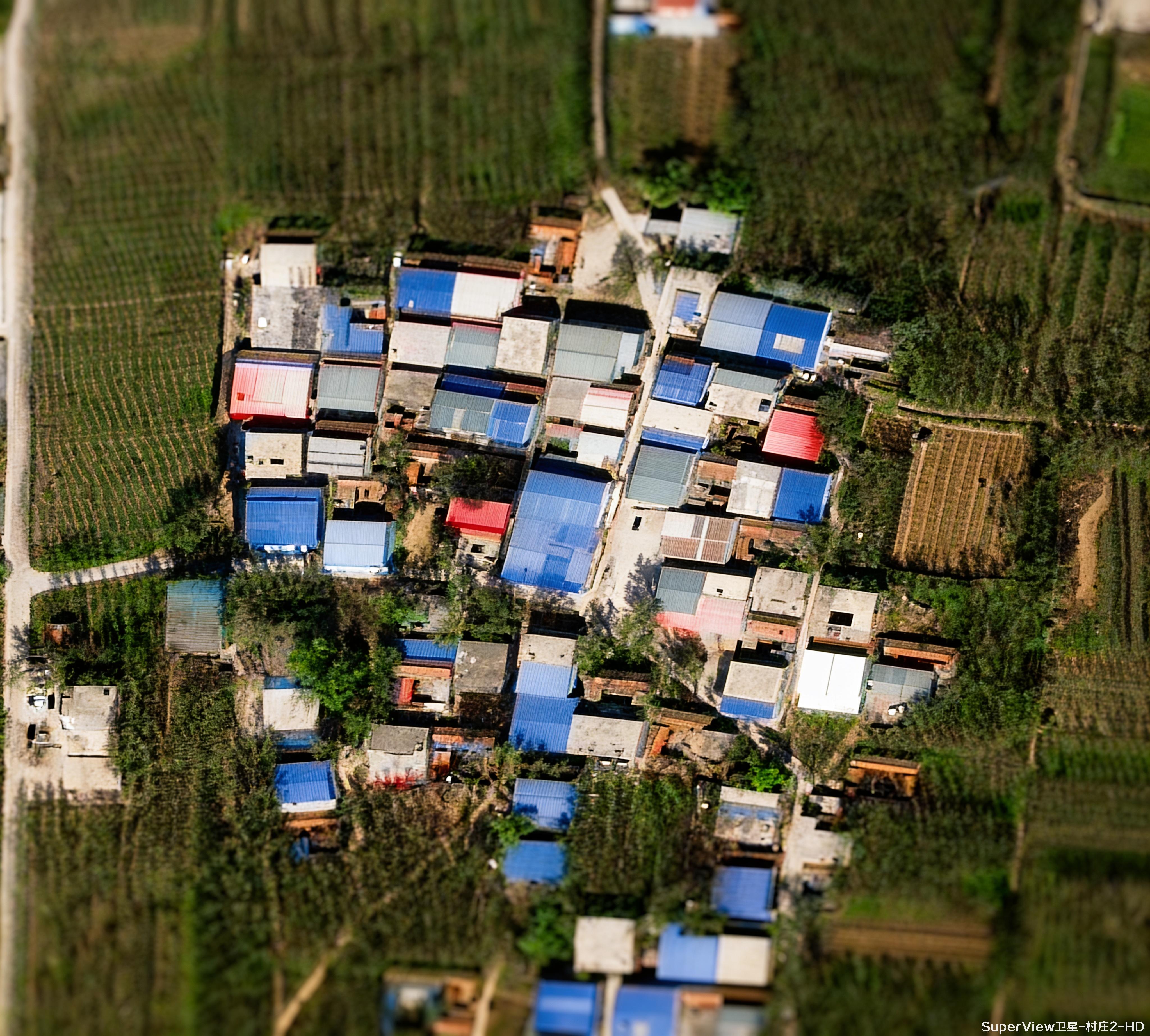 SuperView高景一号星影像原图和HD超分清晰度对比