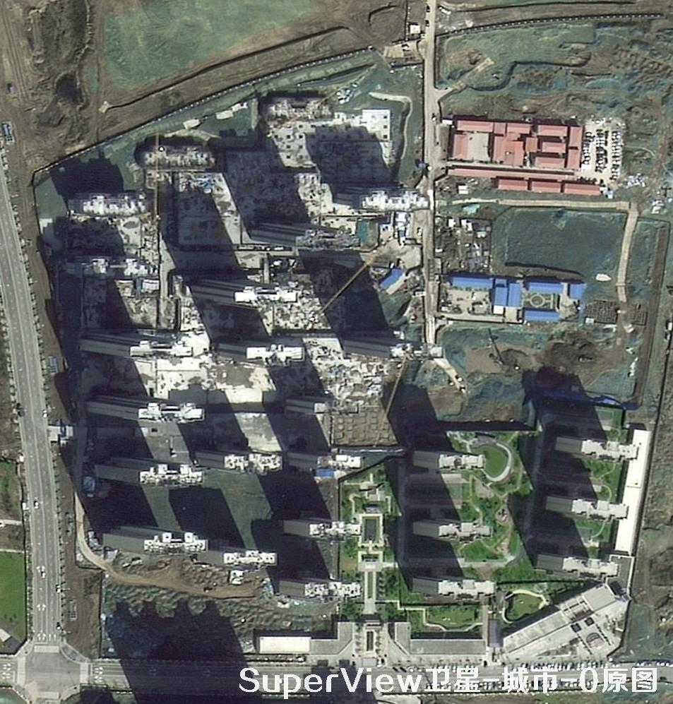 SuperView高景一号星影像原图和HD超分清晰度对比