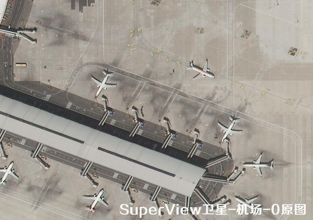 SuperView高景一号星影像原图和HD超分清晰度对比