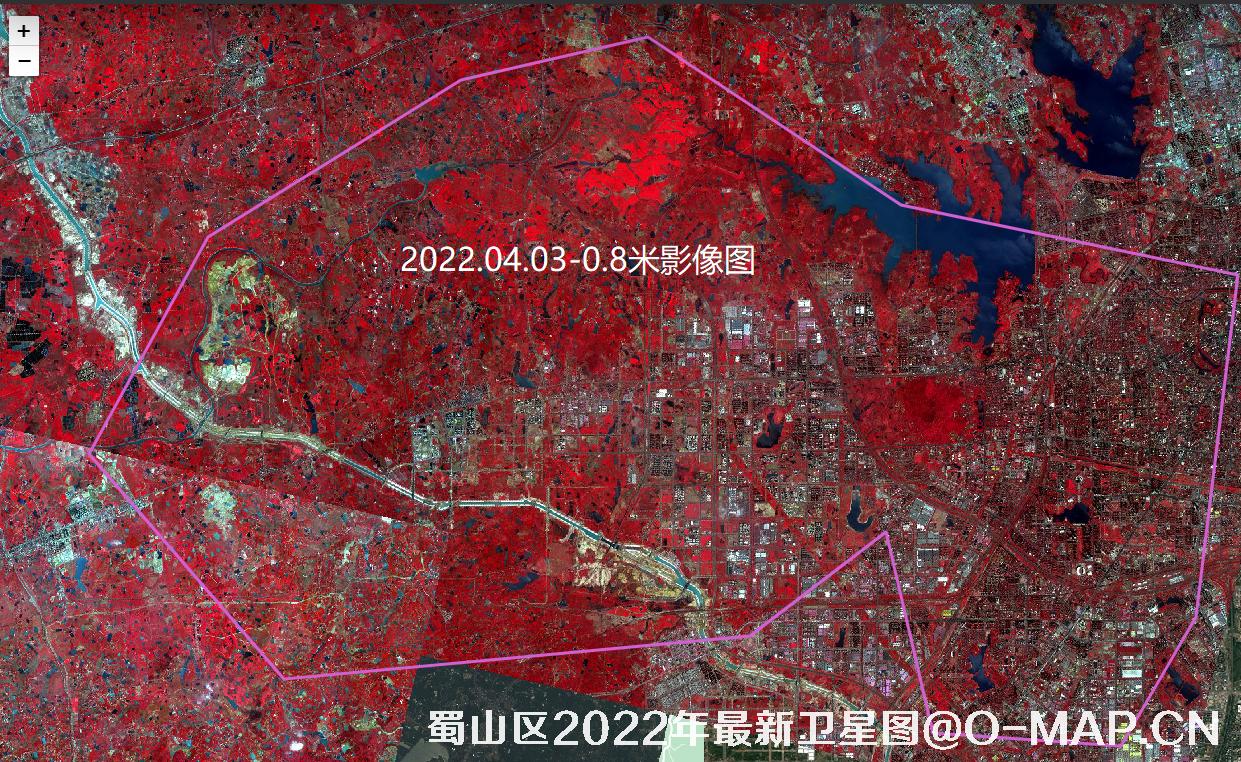 安徽省合肥市蜀山区2022年高清卫星图结果