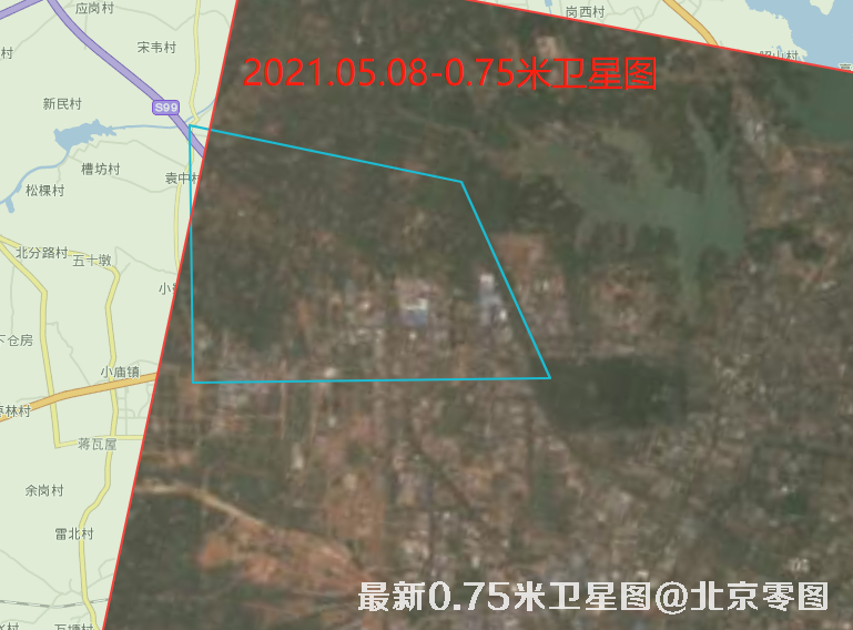 合肥市南岗镇最新卫星图查询报告