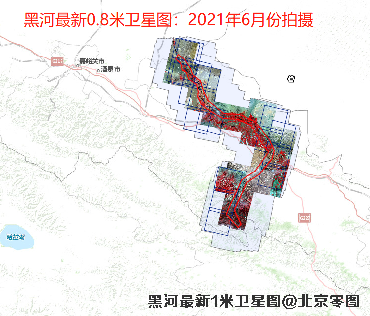 张掖市黑河最新卫星图查询结果