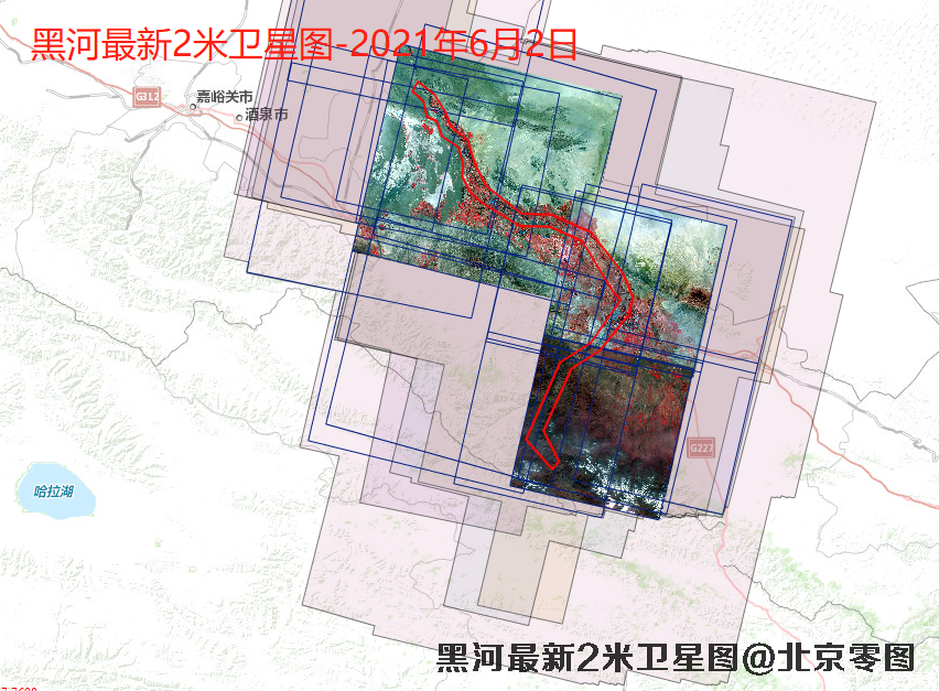 张掖市黑河最新卫星图查询结果