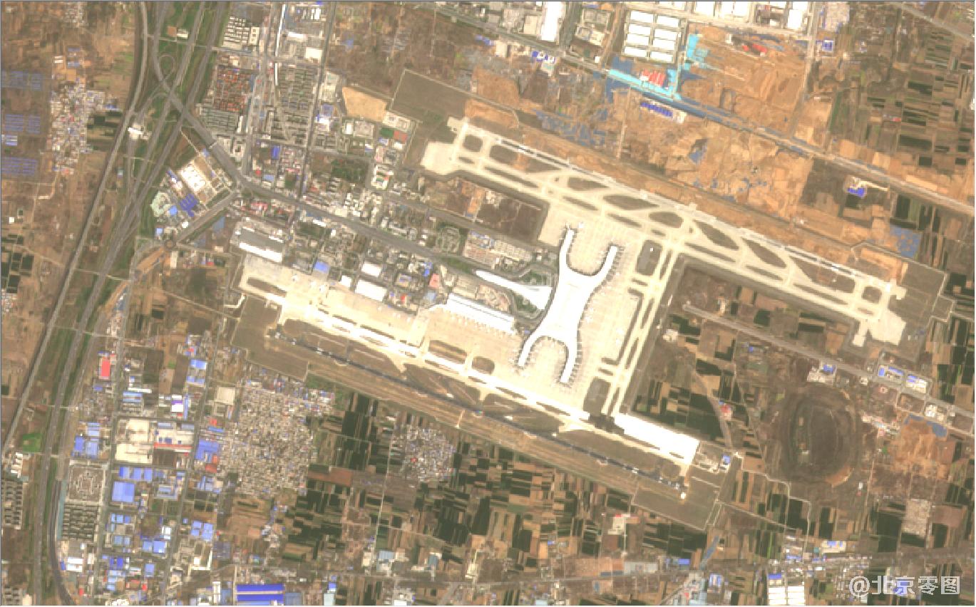 河南省郑州市新郑市最新卫星图-2021年3月份拍摄