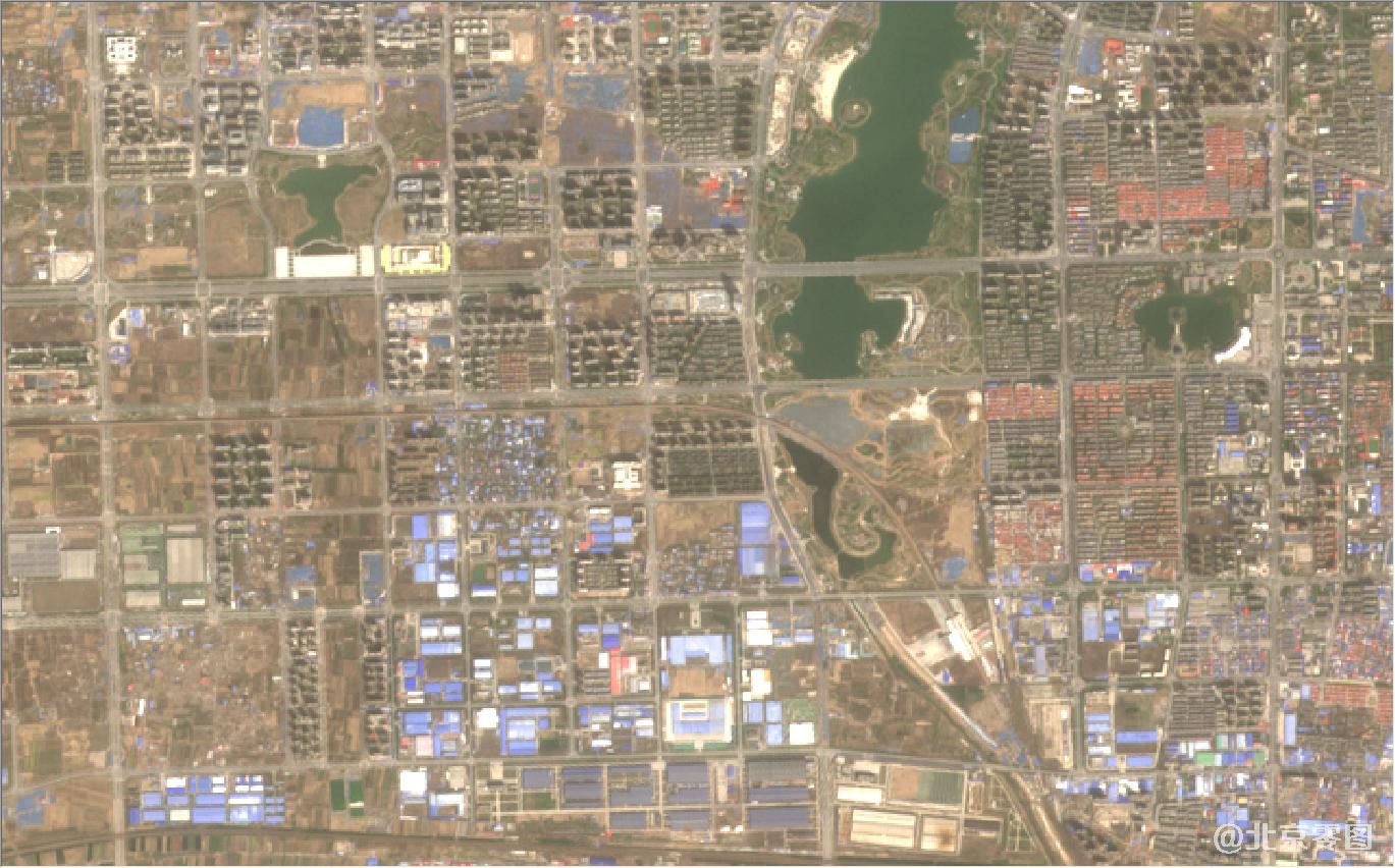 河南省郑州市新郑市最新卫星图-2021年3月份拍摄