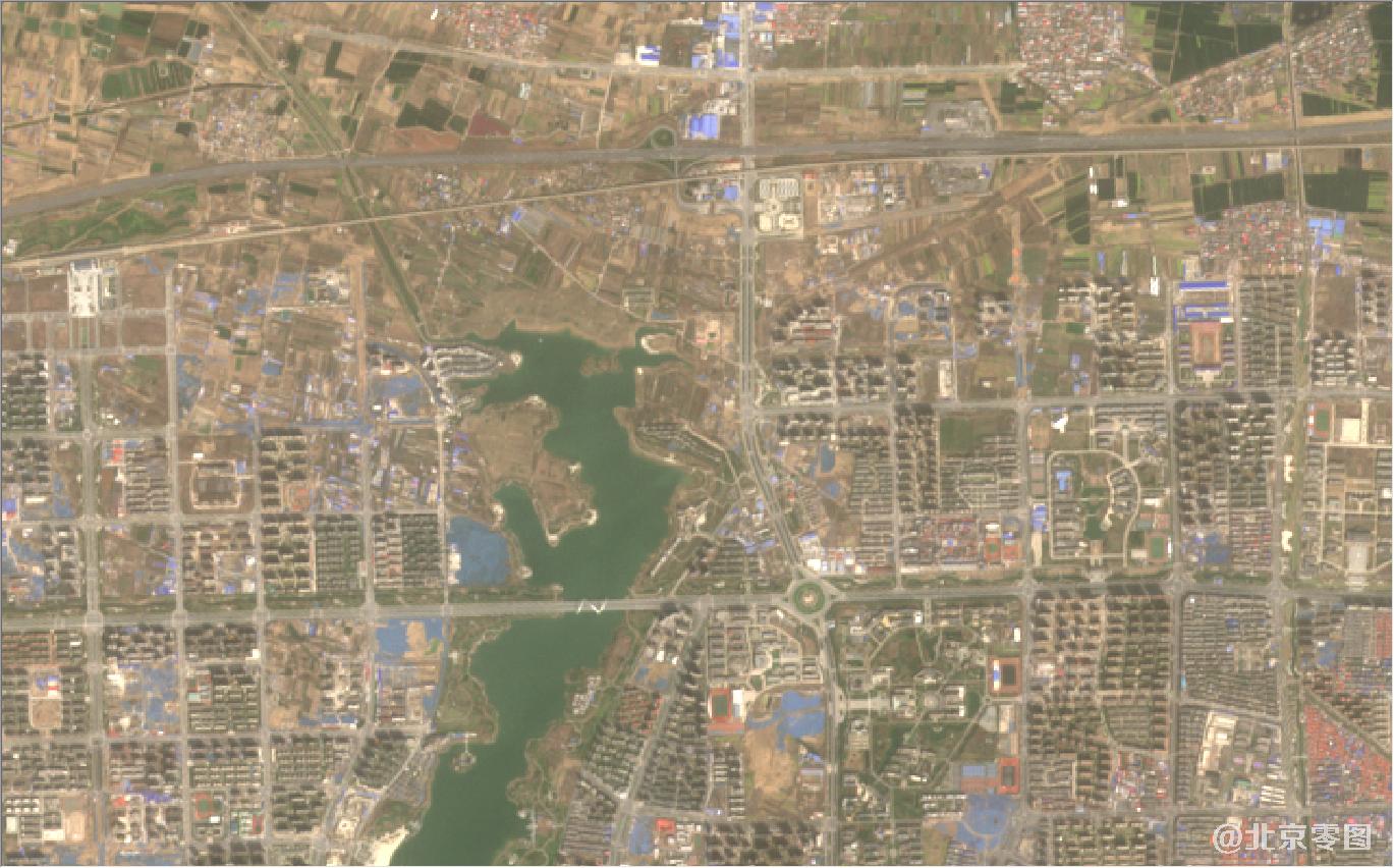 河南省郑州市新郑市最新卫星图-2021年3月份拍摄