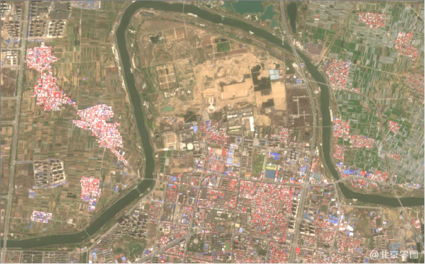 河南省郑州市新郑市最新卫星图-2021年3月份拍摄