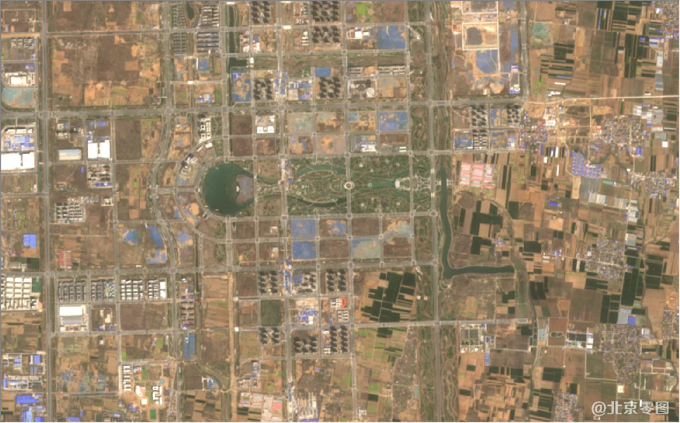 河南省郑州市新郑市最新卫星图-2021年3月份拍摄