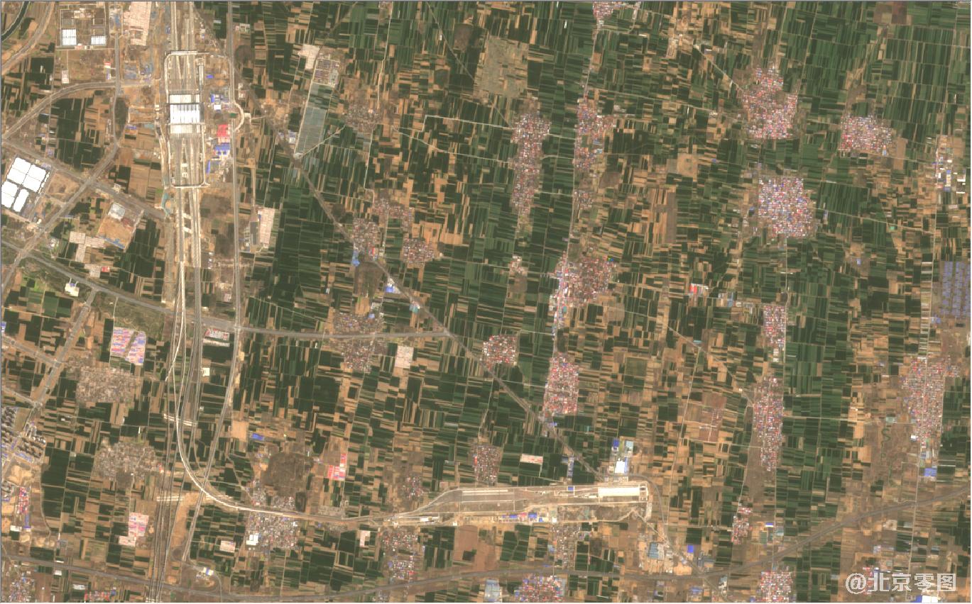 河南省郑州市新郑市最新卫星图-2021年3月份拍摄