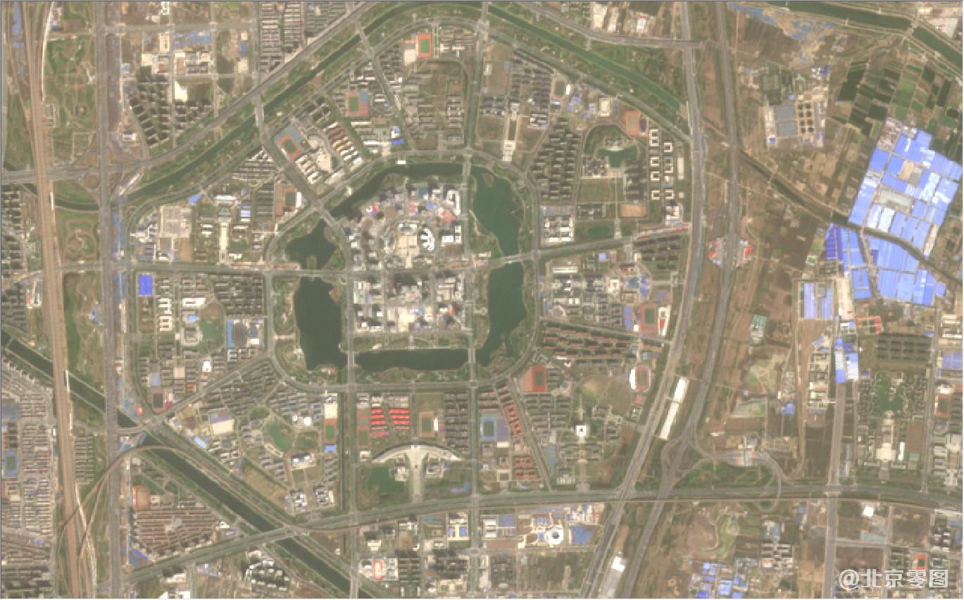 河南省郑州市新郑市最新卫星图-2021年3月份拍摄