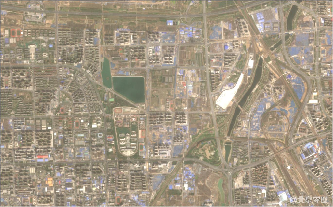 河南省郑州市新郑市最新卫星图-2021年3月份拍摄