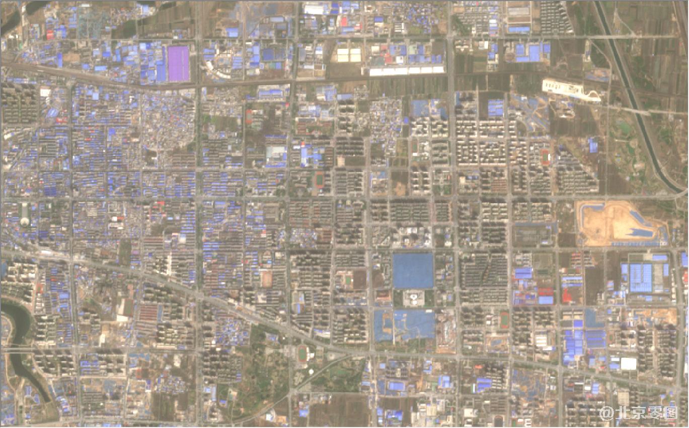 河南省郑州市新郑市最新卫星图-2021年3月份拍摄
