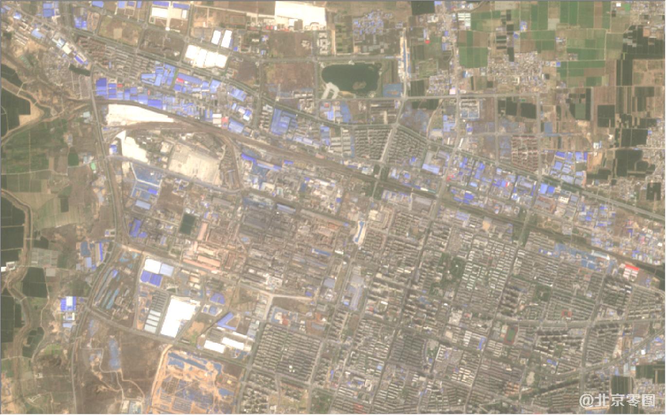 河南省郑州市新郑市最新卫星图-2021年3月份拍摄