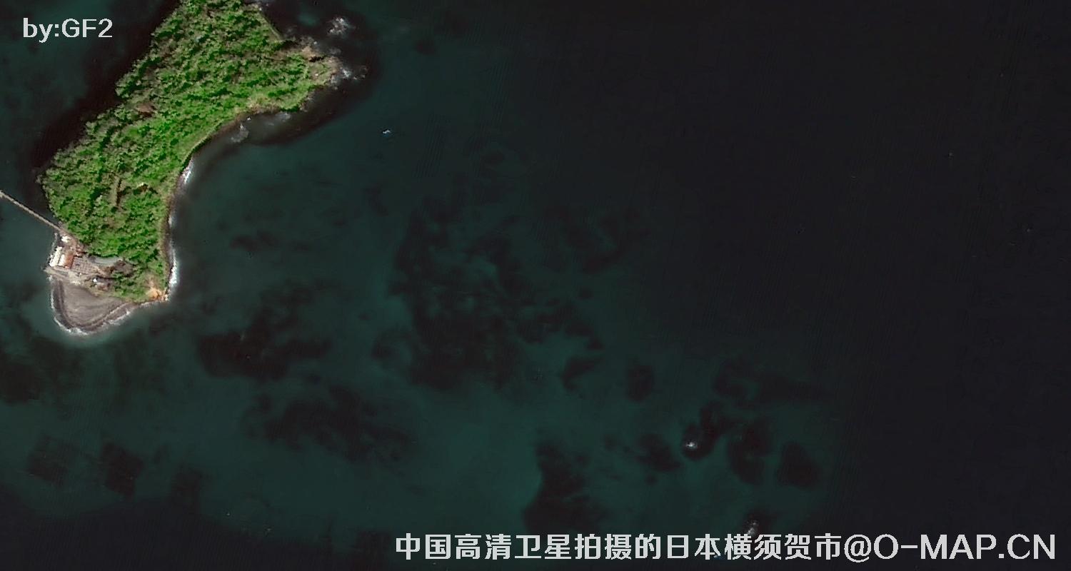 中国高分二号卫星拍摄的日本横须贺市