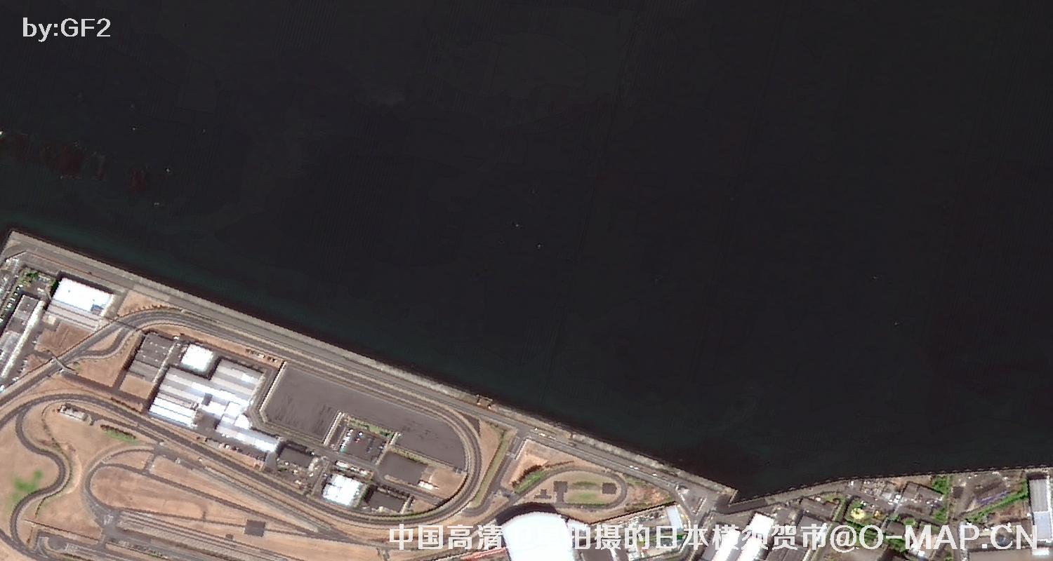 中国高分二号卫星拍摄的日本横须贺市