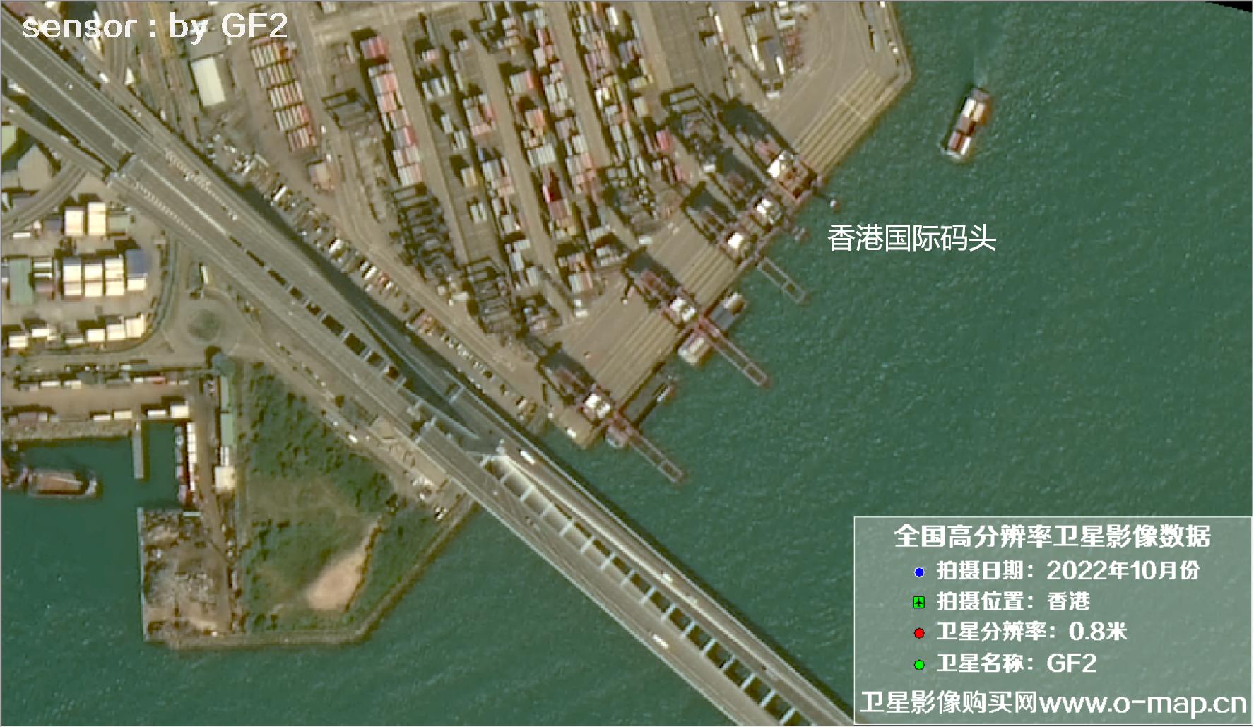 港口油尖旺区香港尖沙咀九龙2022年0.8米卫星影像图