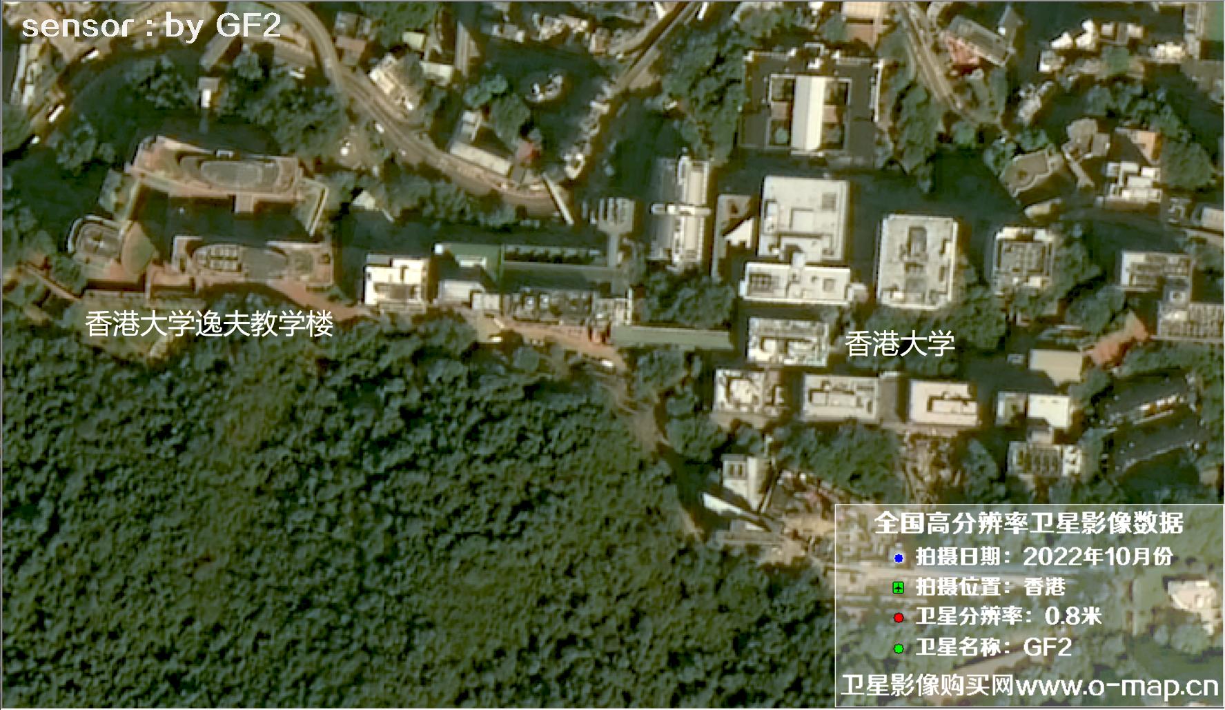 香港岛南区地标建筑2022年10月份影像图