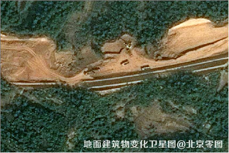 点击查看大图 地面建筑物变化卫星图