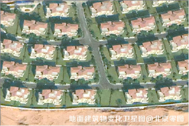 点击查看大图 地面建筑物变化卫星图