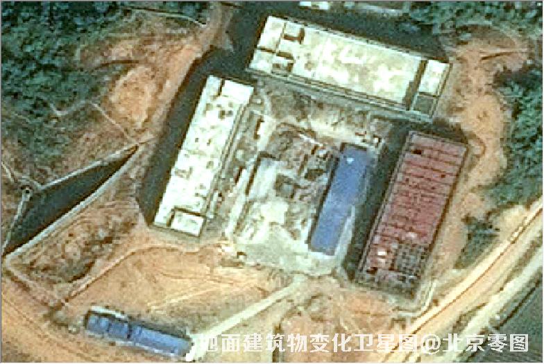 点击查看大图 地面建筑物变化卫星图