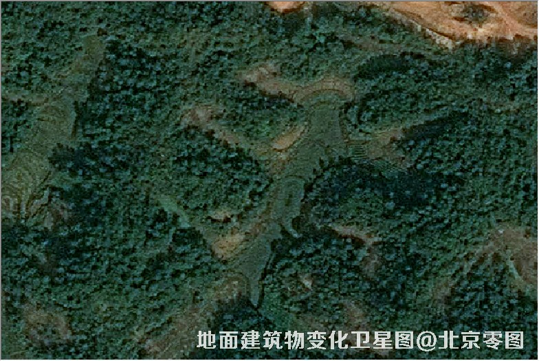 点击查看大图 地面建筑物变化卫星图